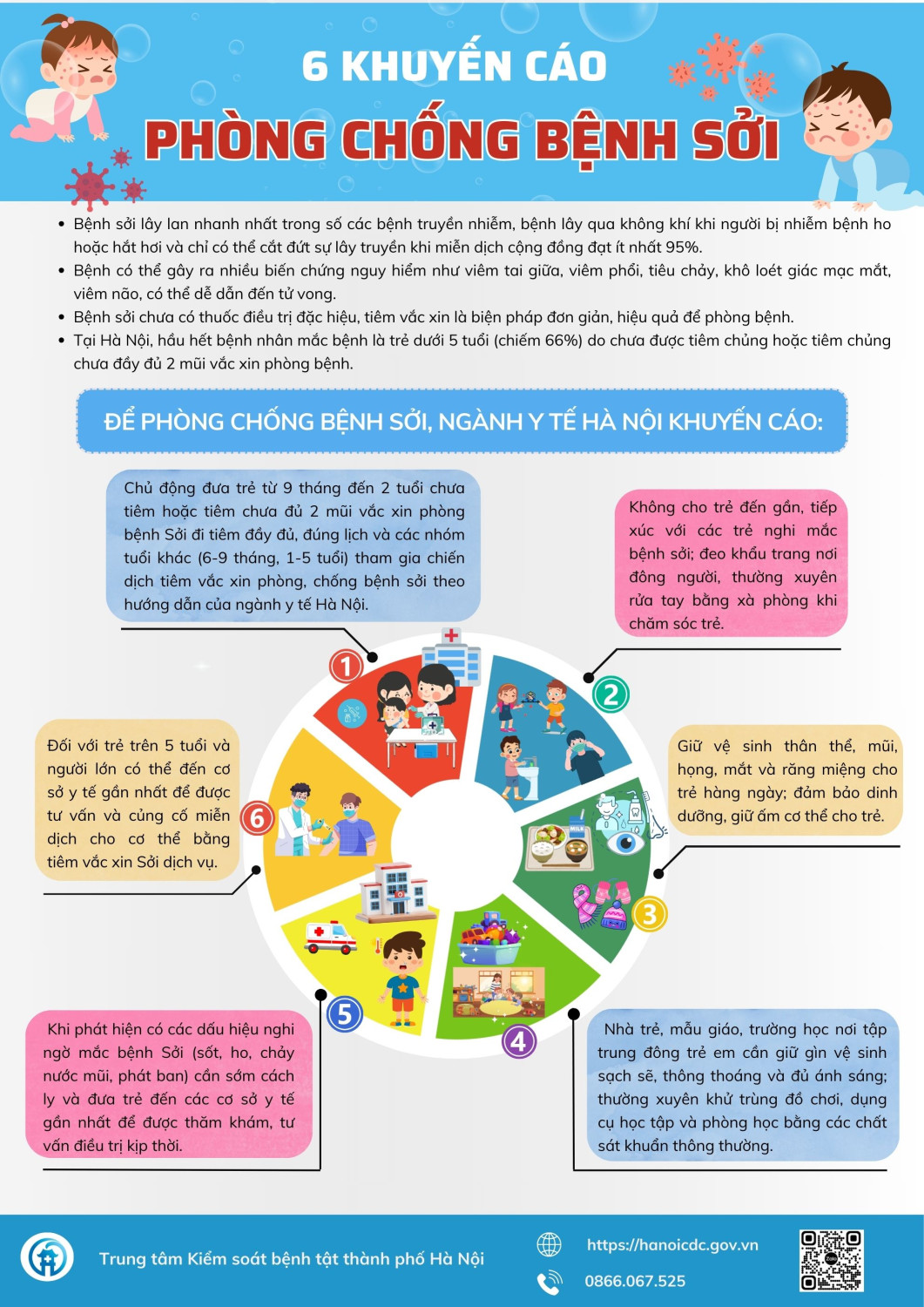 6 khuyến cáo phòng sởi